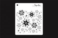 Stencil - Snowflakes background