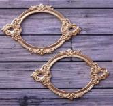 Metal frame Baroc oval - Gold