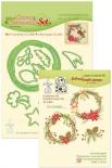 Cutting die + stamps - Christmas wreath