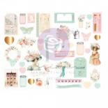 Chipboard stickers - Peach tea