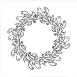 Embossing folder - Christmas wreath